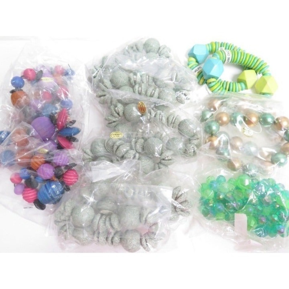 Vintage‎ Mixed 1980s Bracelet Craft Bead Jewelry Lot